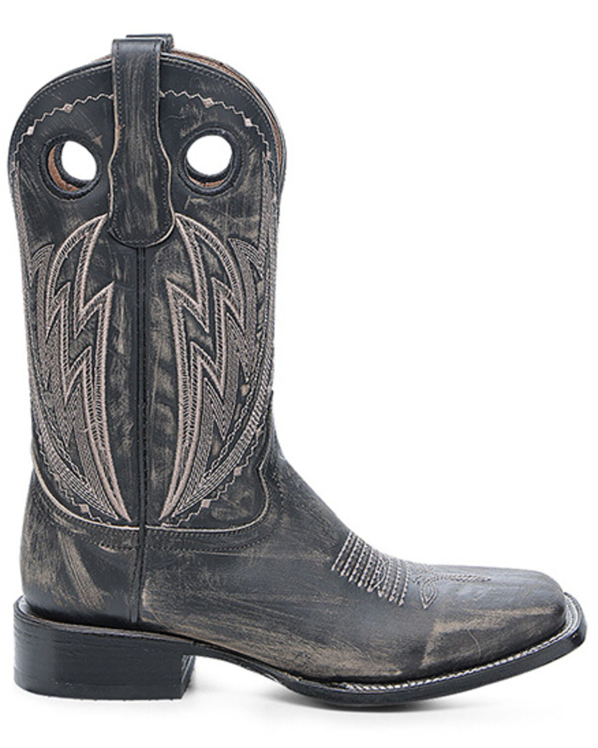 Circle G by Corral L6294 Distressed Cut Out Square Toe Mens Cowboy Boots