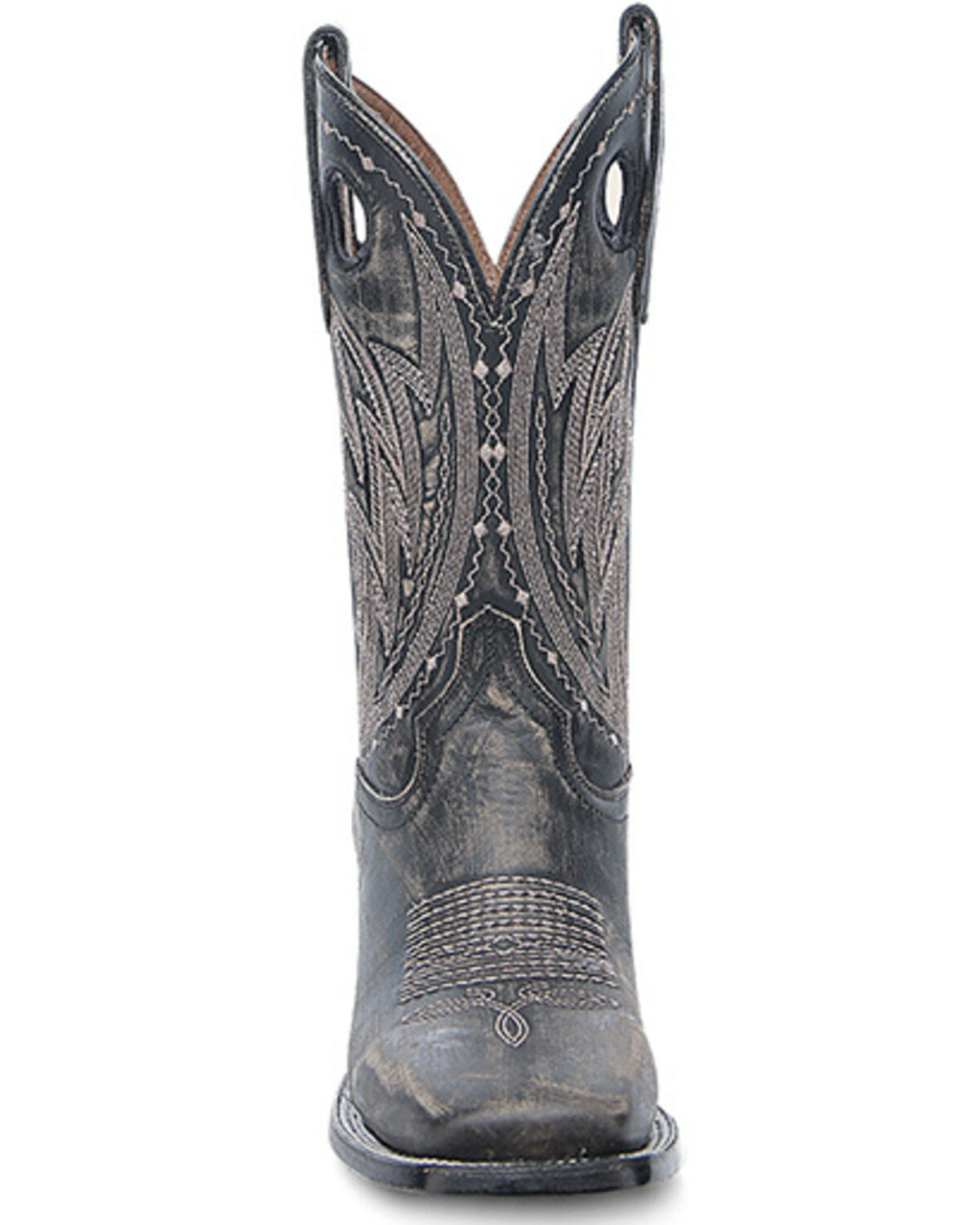 Circle G by Corral L6294 Distressed Cut Out Square Toe Mens Cowboy Boots