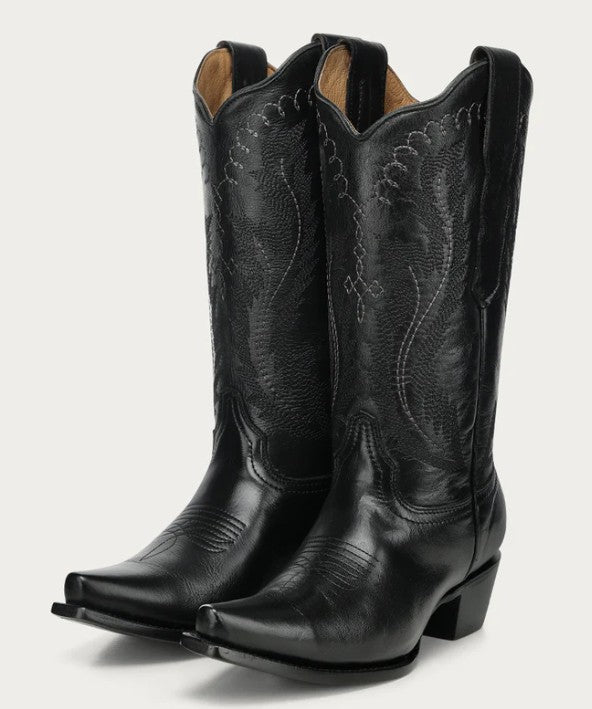 Corral Circle G L6339 Ladies Black Embroidery Cowboy Boots