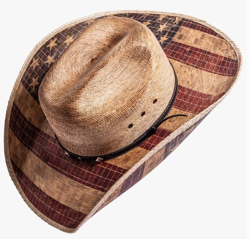 American Hat Makers Liberty Straw Cattleman Cowboy Hat