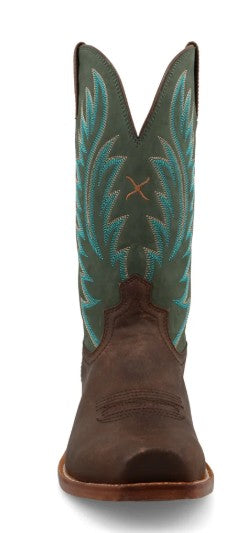 Twisted X Mens Western Boots MXTL011 in Cocoa & Mint