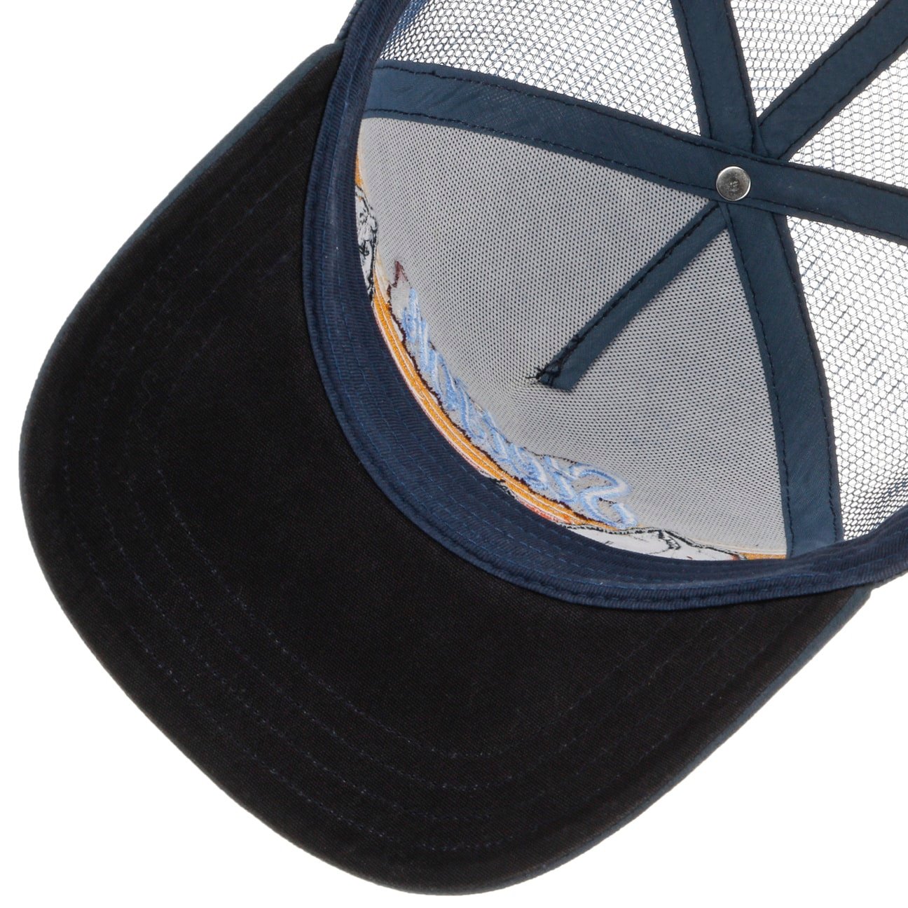 Stetson Trucker Cap Mountain Mist 7746101 in Blue/Navy