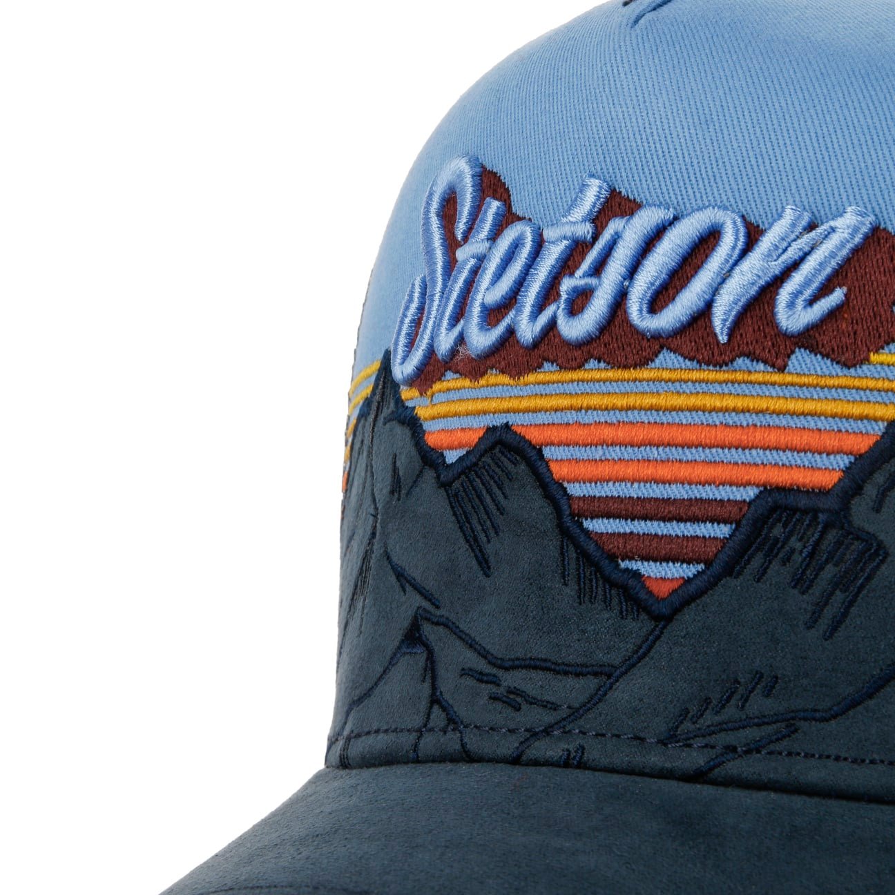 Stetson Trucker Cap Mountain Mist 7746101 in Blue/Navy