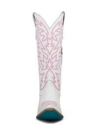 Lane Boots LB0526D-050 Smokeshow in Matte White and Neon Pink