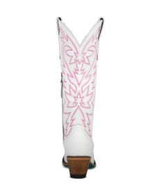 Lane Boots LB0526D-050 Smokeshow in Matte White and Neon Pink