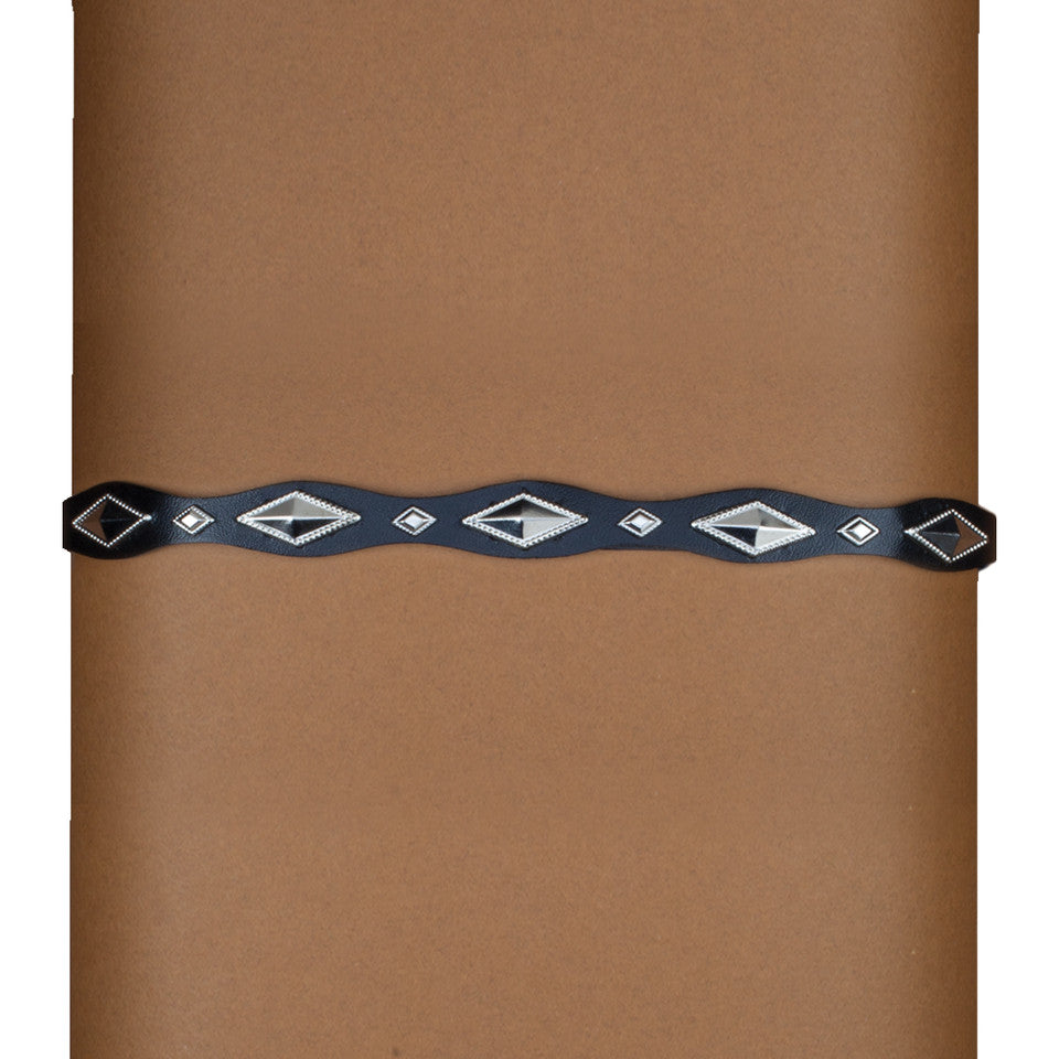 OC-315 Black Diamond Shaped Concho Hat Band