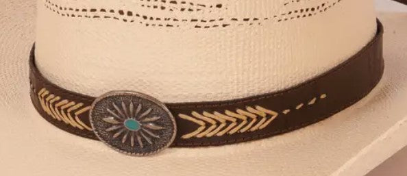 American Hat Makers Ottawa Chocolate Brown Hat Band