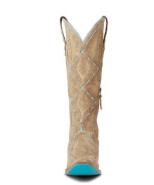 Lane Boots LB0495E-050 Reverie Knee High Corset Latte Suede and Powder Blue