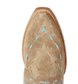Lane Boots LB0495E-050 Reverie Knee High Corset Latte Suede and Powder Blue