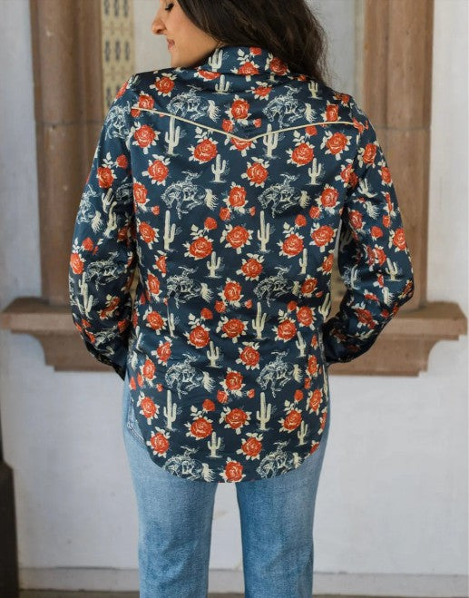 Rodeo Quincy Ride Sally Ride Ladies Western Blouse