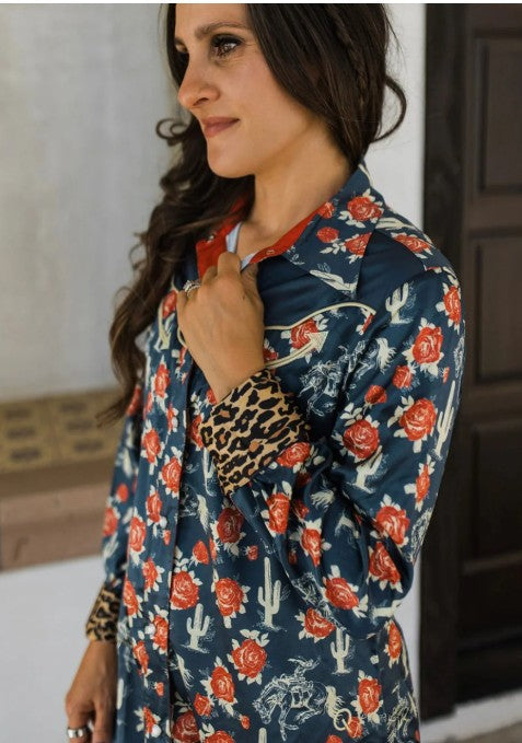 Rodeo Quincy Ride Sally Ride Ladies Western Blouse