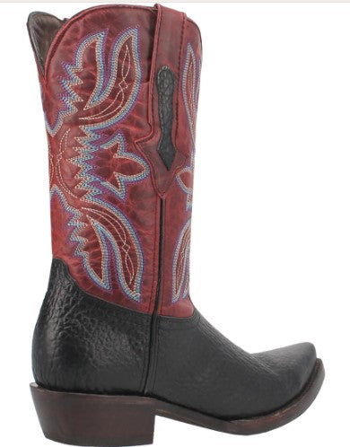 Dingo Rio Lobo in DI 154 Black/Red Mens Cowboy Boots