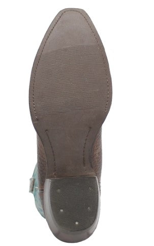Dingo Rio Lobo in DI 154 Brown/Turquoise Mens Cowboy Boots