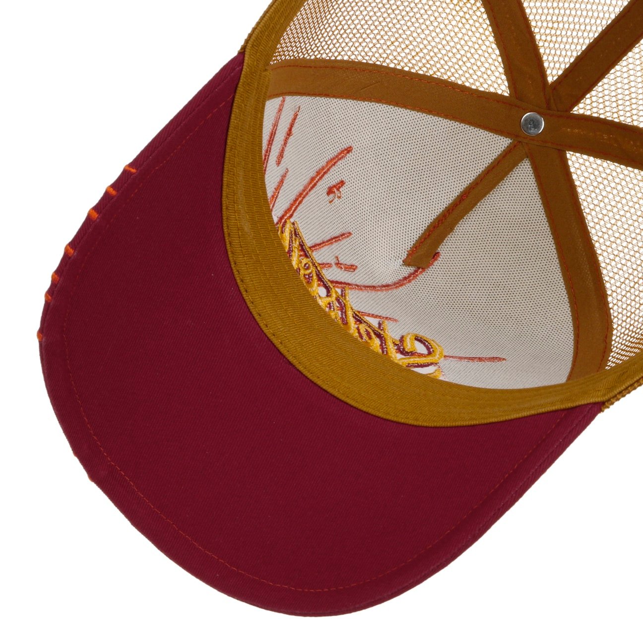 Stetson Trucker Cap 7741145 Rising Sun in Orange/Red