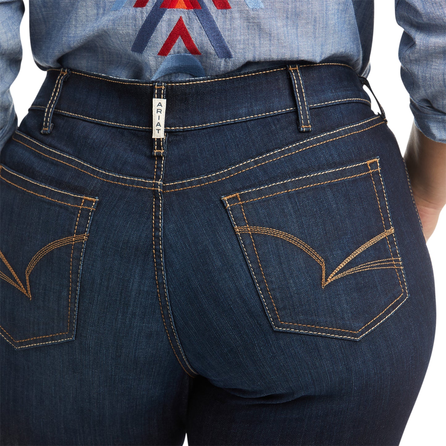 Ariat Ladies R.E.A.L. Mid Rise Arrow Fit Jocelyn Boot Cut Jeans 10036087