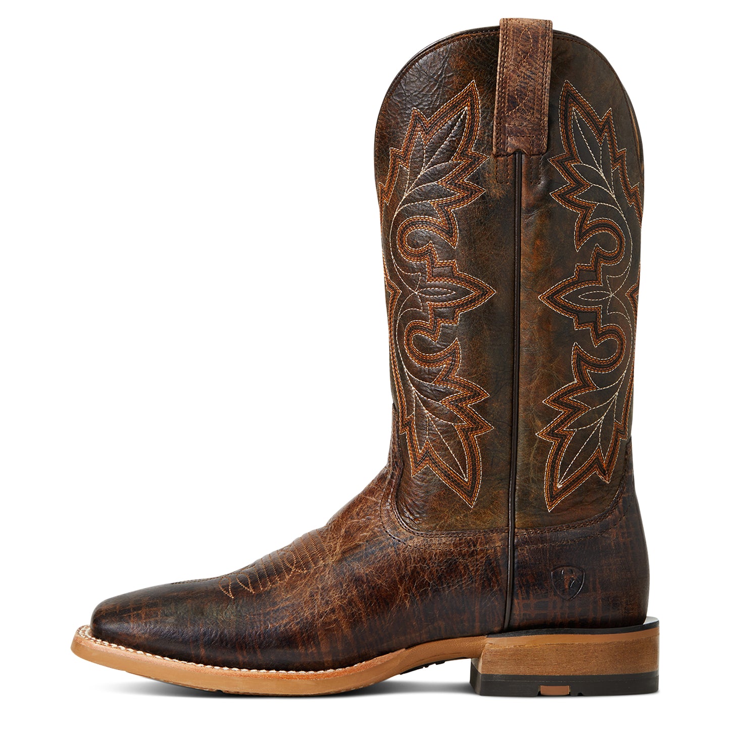 Ariat Mens 10040373 Standout Western Boots in Dusted Wheat and Rusted Fence