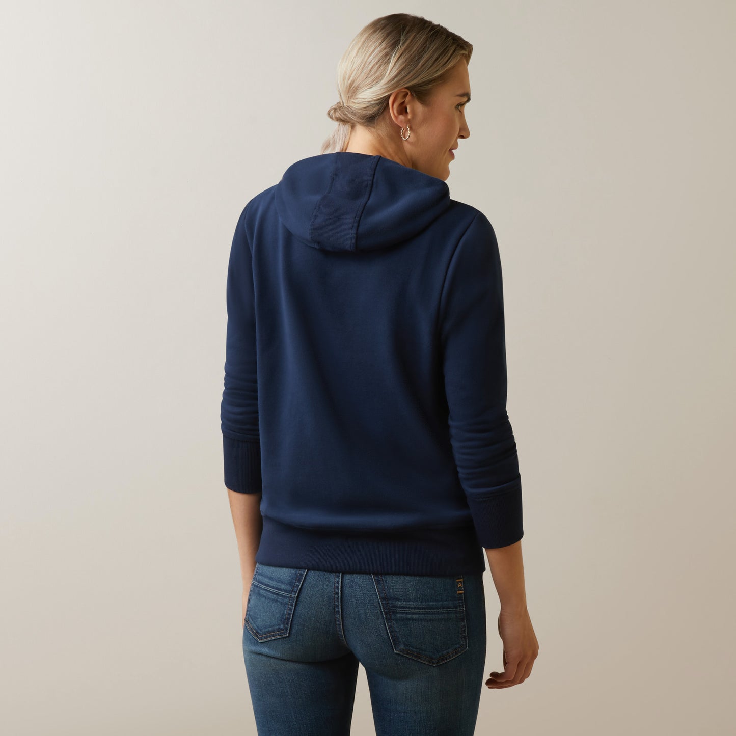 Ariat 10043320 Women's 3D Logo Hoodie - Navy & Red
