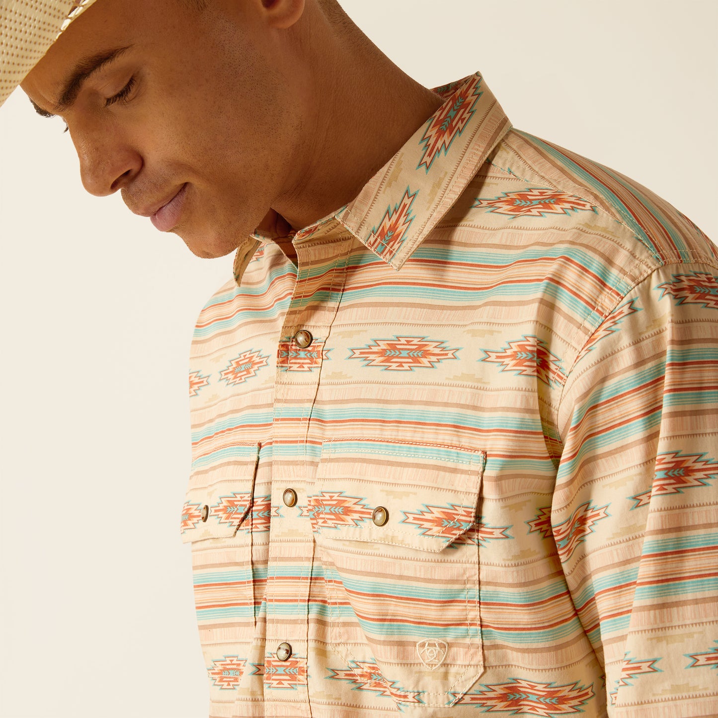 Ariat Mens 10048492 Hezekiah Retro Fit Western Shirt