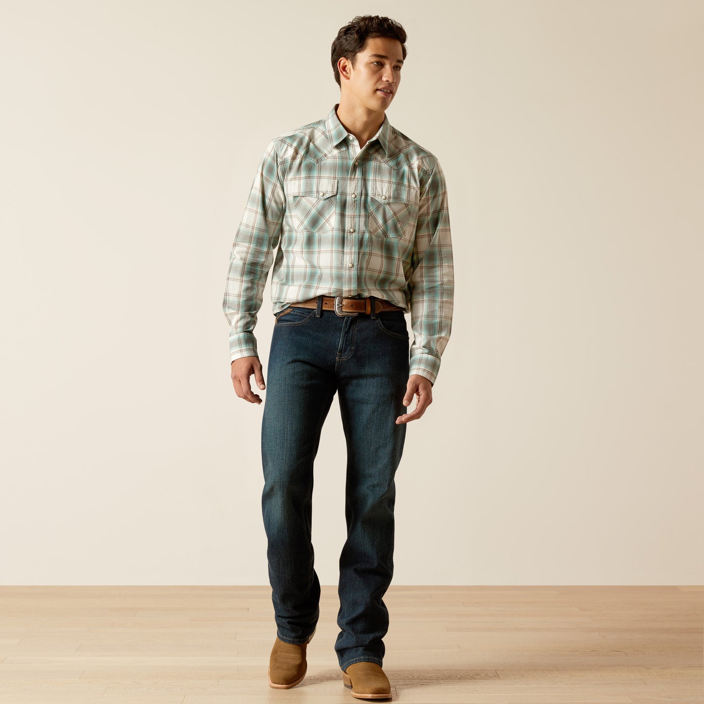 Ariat Mens 10051249 Hansai Retro Fit Shirt in Egret