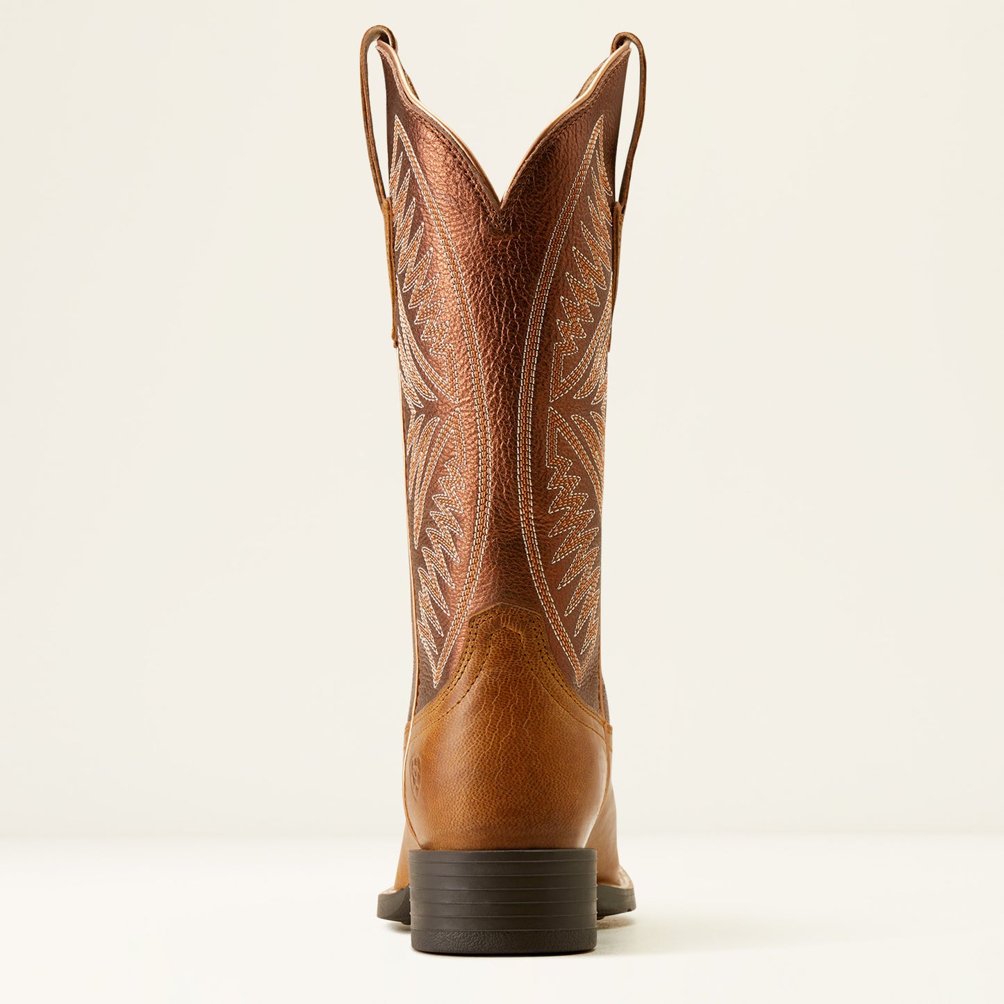 Ariat Ladies 10051066 Round Up Ruidoso Western Boots in Pearl/Burnished Chestnut