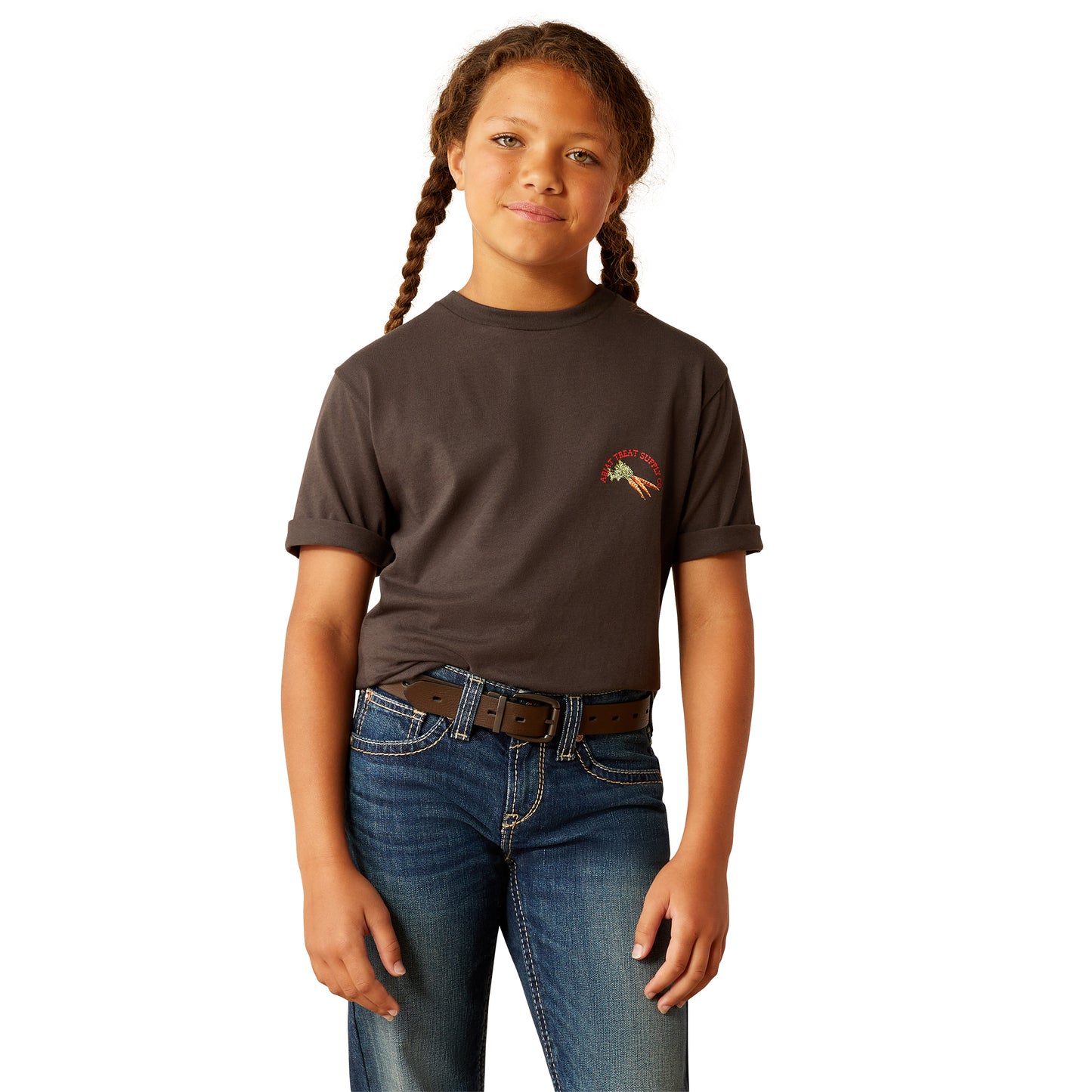 Ariat Girls T-Shirt Treat Supply in Vintage Black 10055159