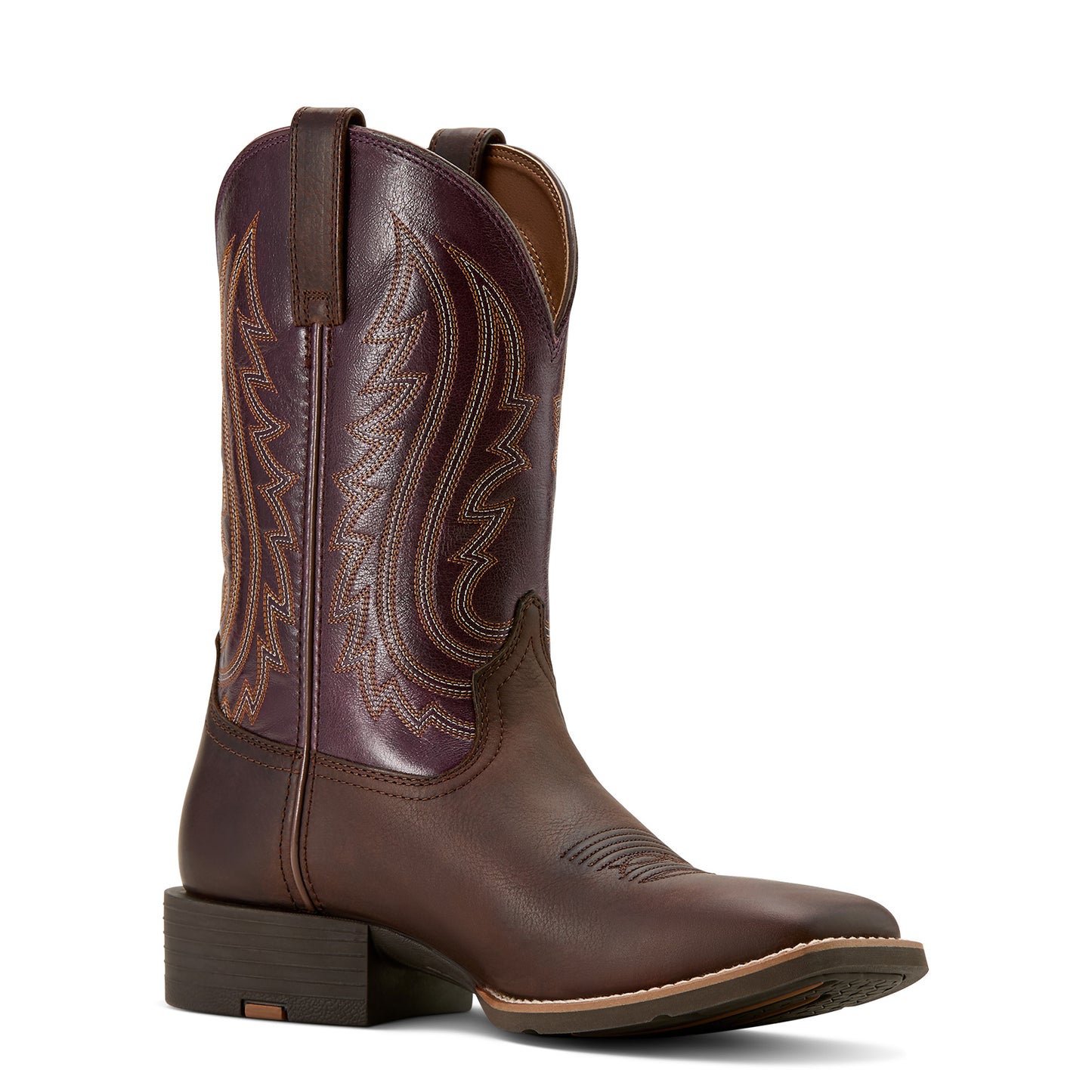 Ariat Mens 10061172 Sport Big Country Western Boots in Barley Brown/Perfect Purple