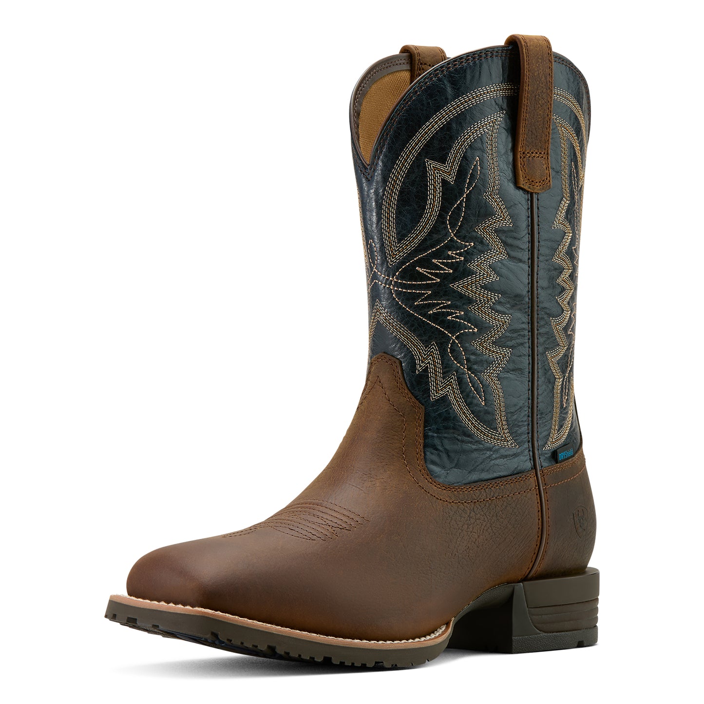 Ariat Mens 10061232 Hybrid Ranchwork H2O Tavern Taupe/Dark Denim