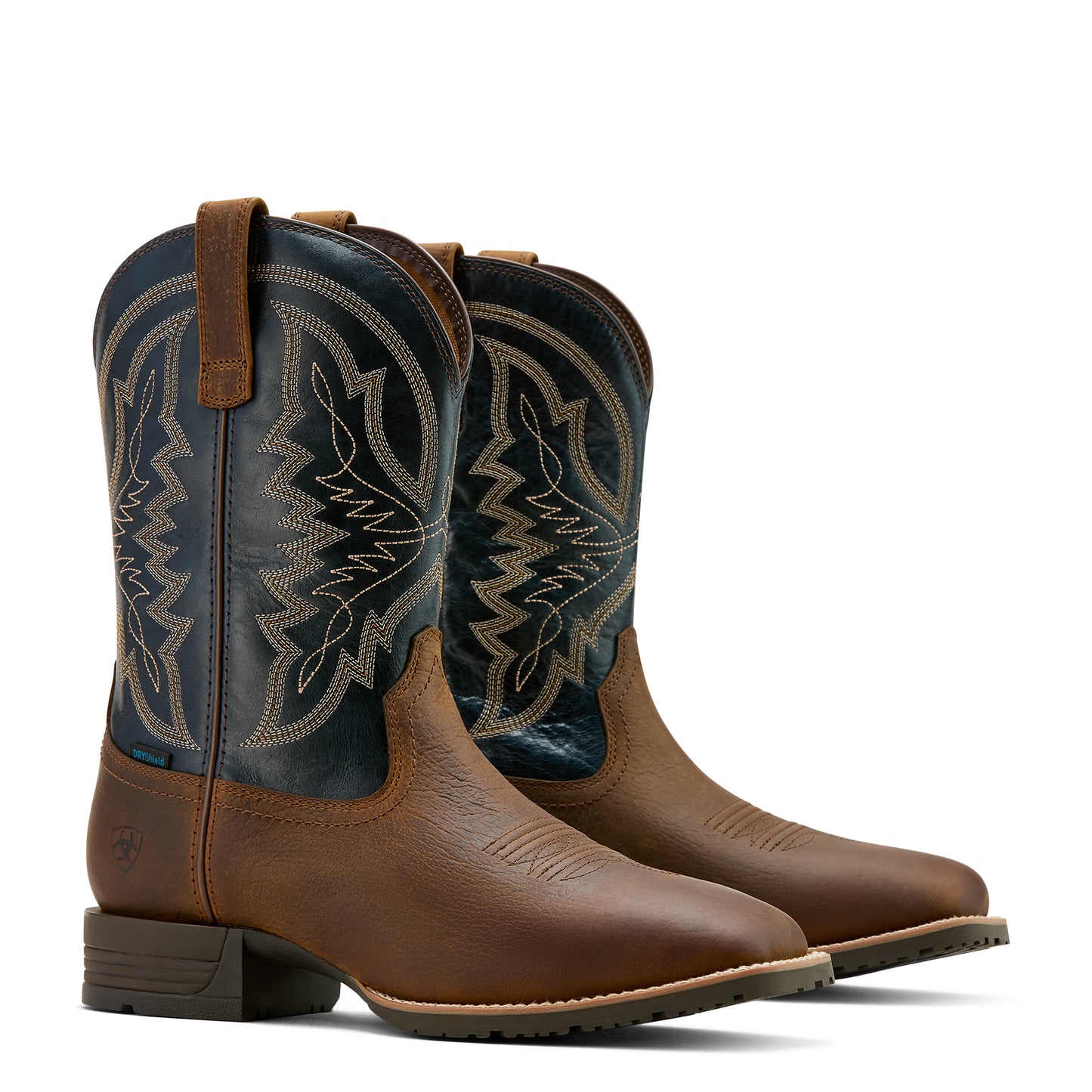 Ariat Mens 10061232 Hybrid Ranchwork H2O Tavern Taupe/Dark Denim