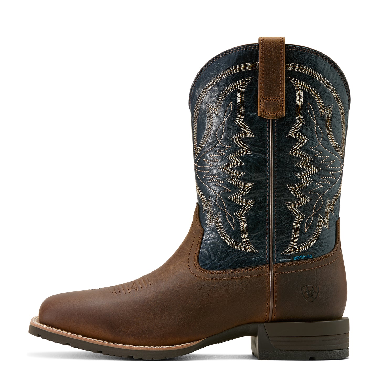 Ariat Mens 10061232 Hybrid Ranchwork H2O Tavern Taupe/Dark Denim