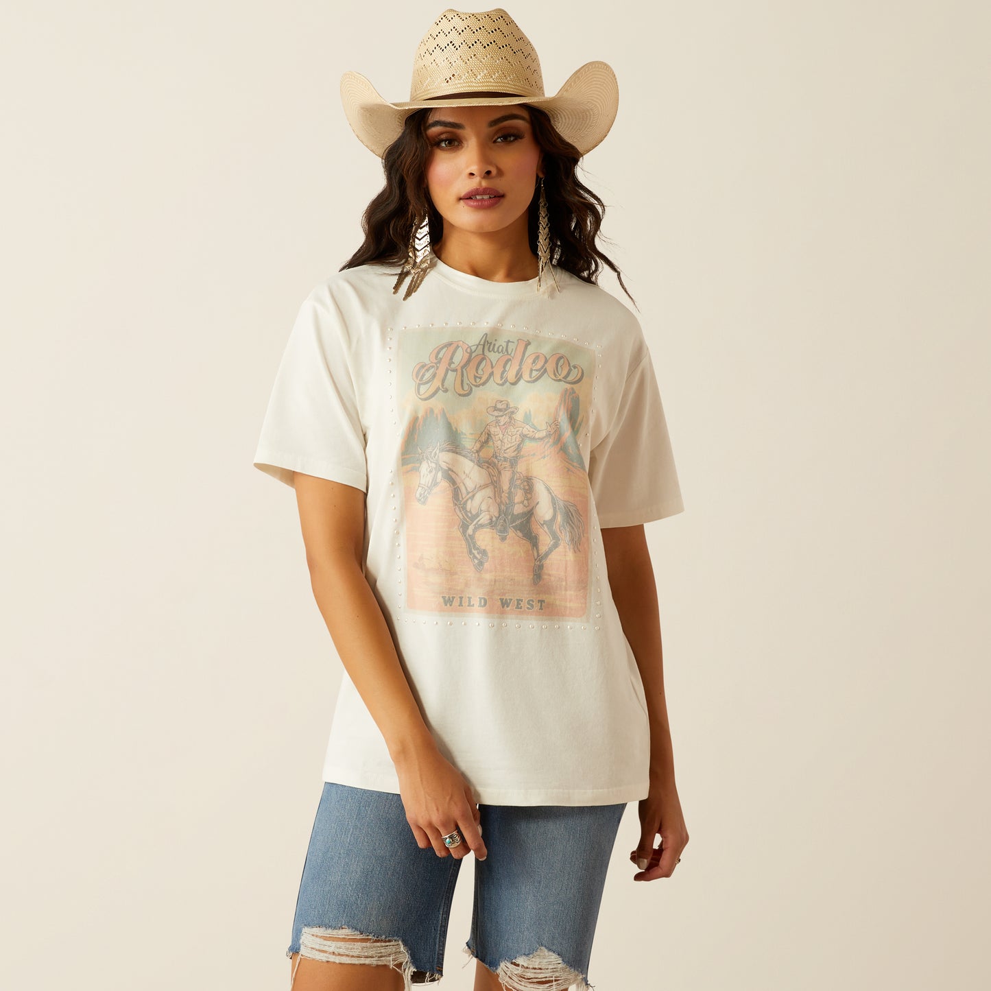 Ariat Ladies Rodeo Cloud Dancer T-Shirt 10055140