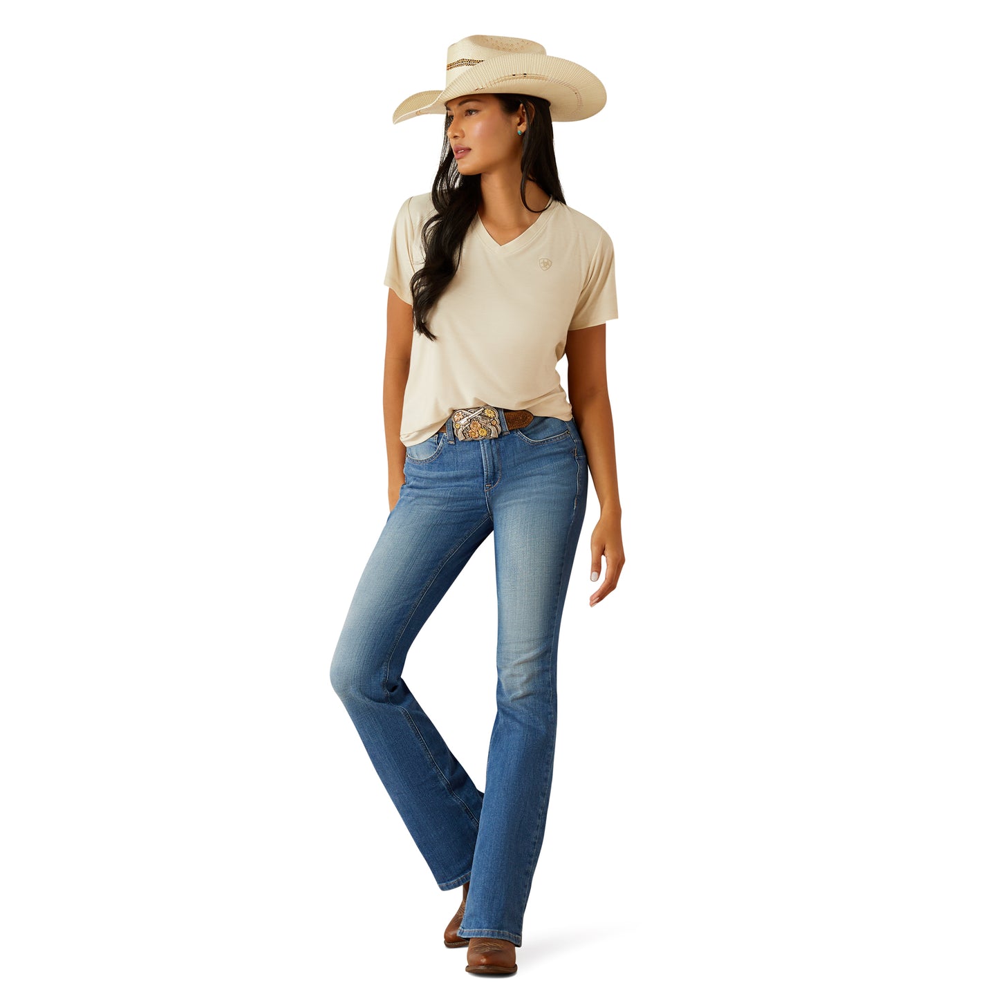 Ariat Ladies 10058914 High Rise Cassandra Boot Cut Jeans