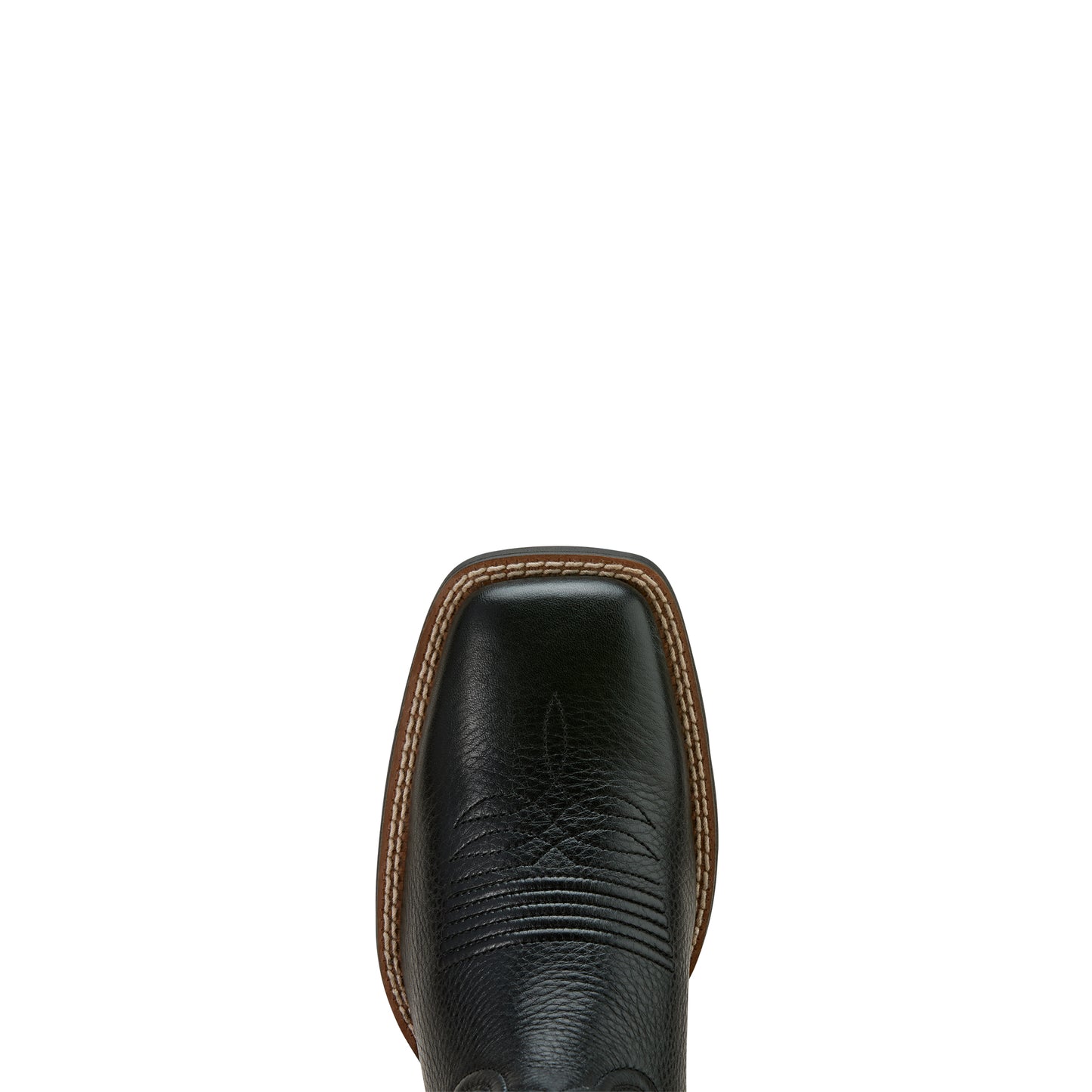 Ariat Ladies 10061222 Round Up Wide Square Toe Stretch Fit Western Boots in Black DeerTan