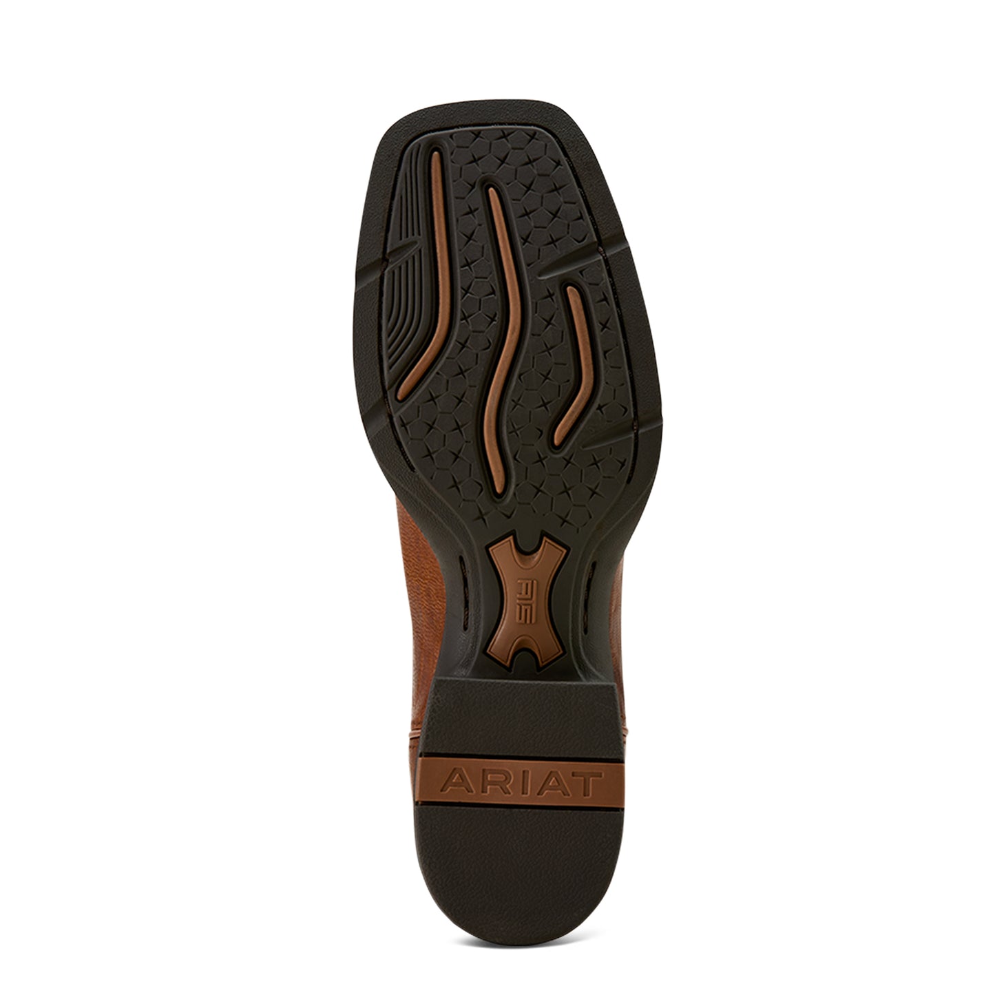 Ariat Ladies 10061223 Round Up Wide Square Toe Stretch Fit Western Boots in Arizona Brown & Jade