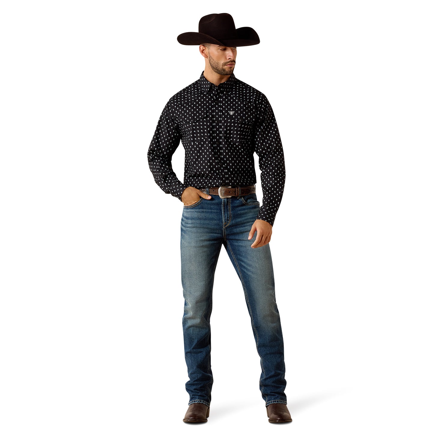 Ariat Mens casual Series Geo Fit Western Shirt 10071721