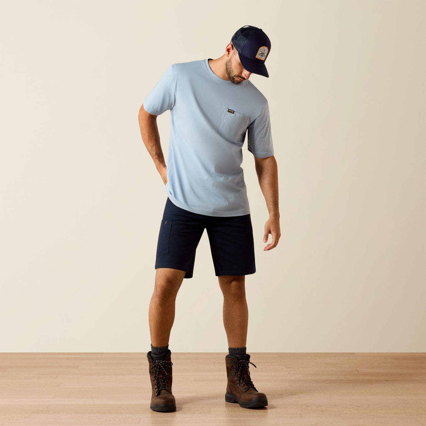 Ariat Mens Rebar Cotton Strong Hardhead Workwear T-shirt 10071364