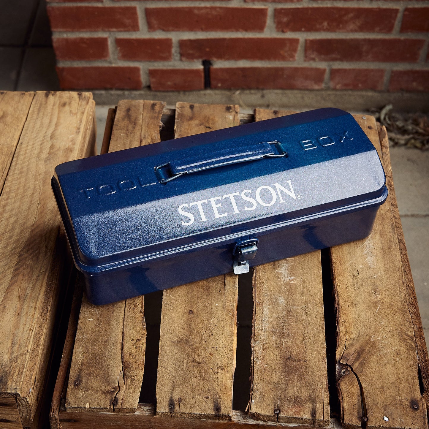 Stetson Metal Toolbox in Navy/Gun Metal 9979901