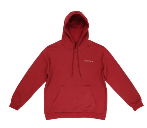 Twisted X Graphic Logo Barn Red Pullover Hoodie SWSHIRT003