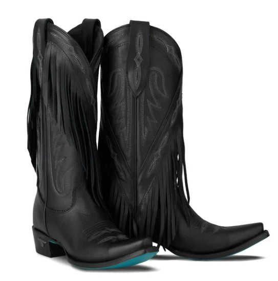 Lane Boots LB0482C-060 Senita Falls Cowboy Boots in Jet Black