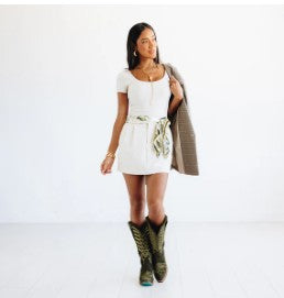 Lane Boots LB0529B-050 Squash Blossom Boots in Olive Suede