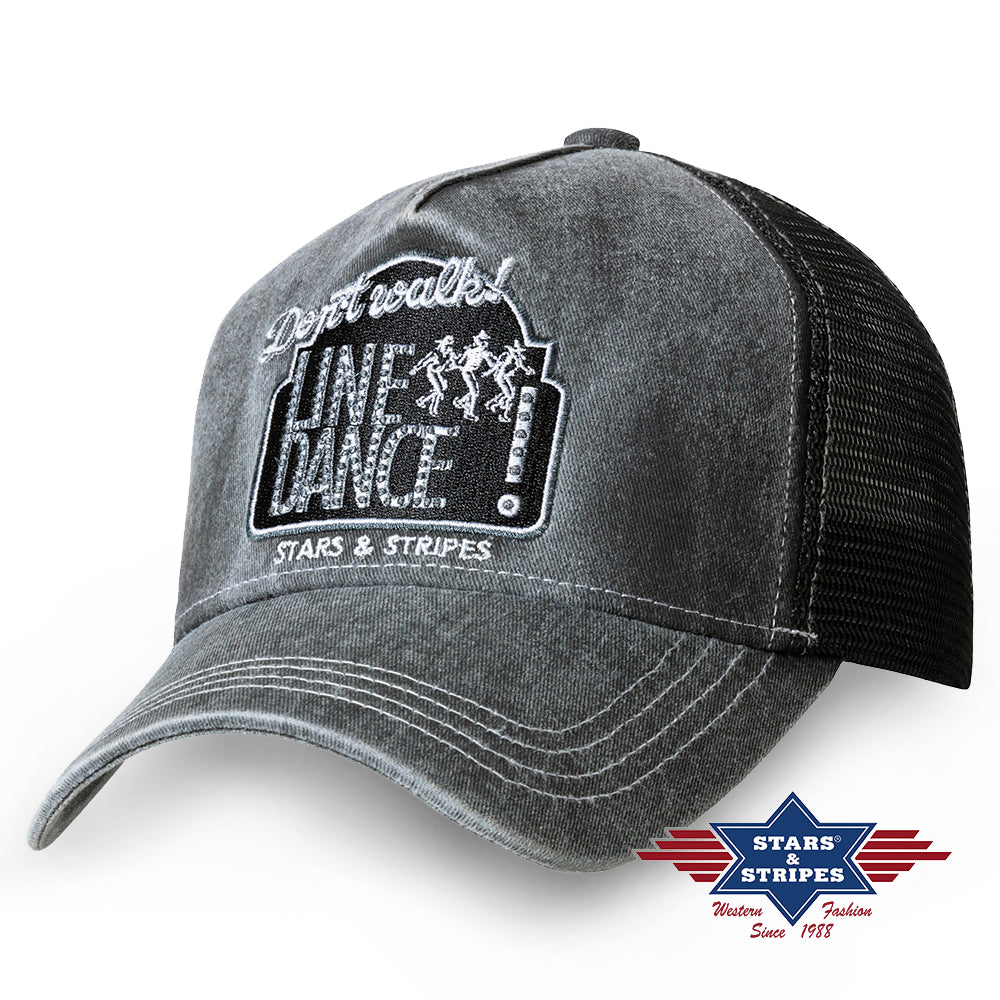 Trucker Cap Line Dance Time in Grey/Black
