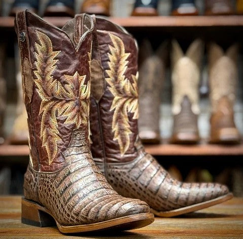 Tanner Mark Mens Boots Imitation Caiman Belly TM0874 – Wild Wild