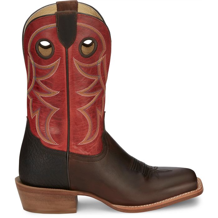 Tony Lama SA2010 Ronan in Brown and Red Mens Cowboy Boots