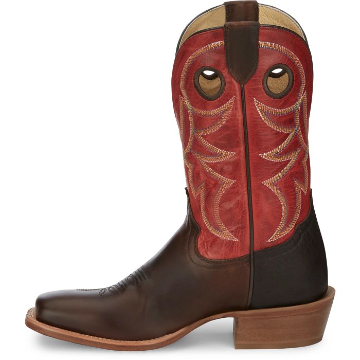 Tony Lama SA2010 Ronan in Brown and Red Mens Cowboy Boots