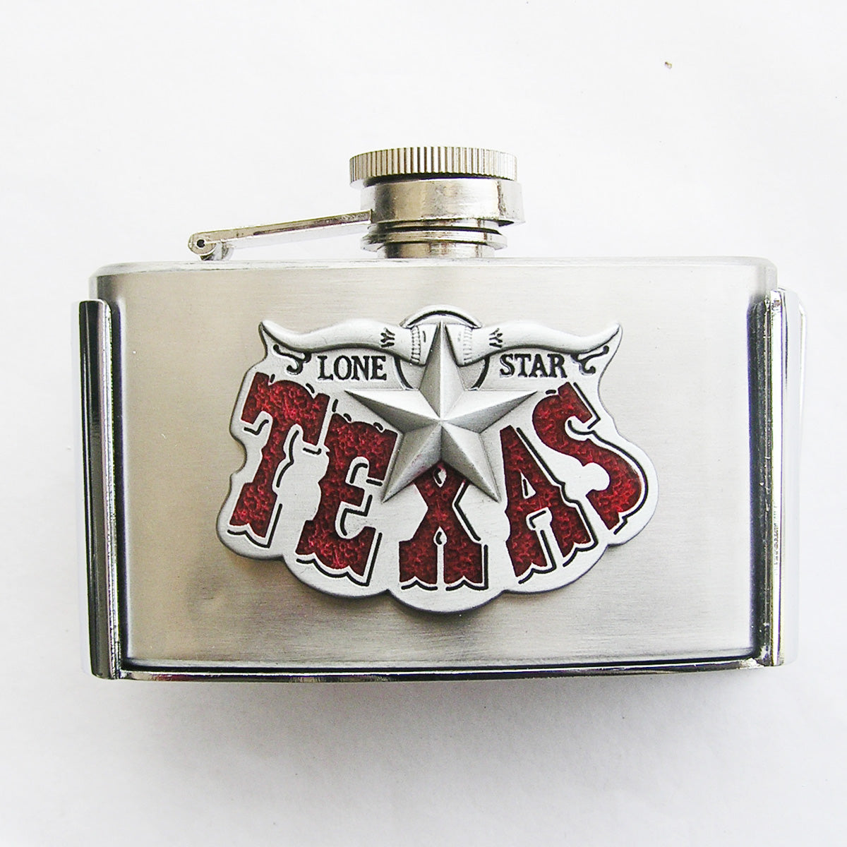 Buckle Western Removable Flask Belt Buckle Texas