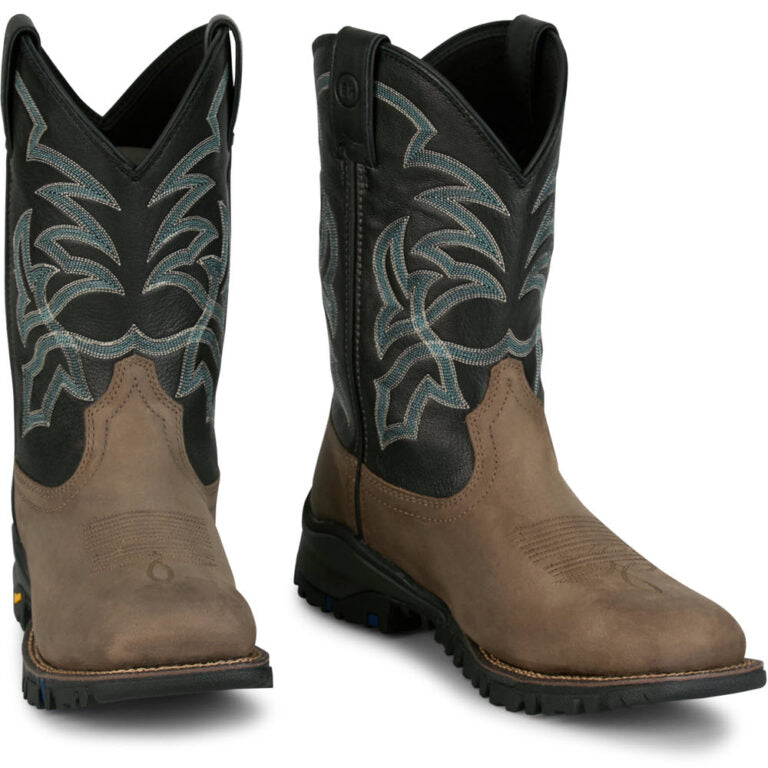 Tony Lama TW5020 Roustabout in Grey Mens Cowboy Boots