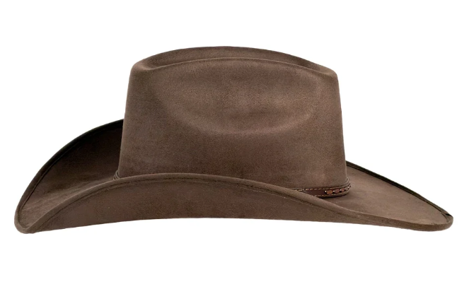 American Hat Makers Trigger Brick Crown Cowboy Hat in Brown