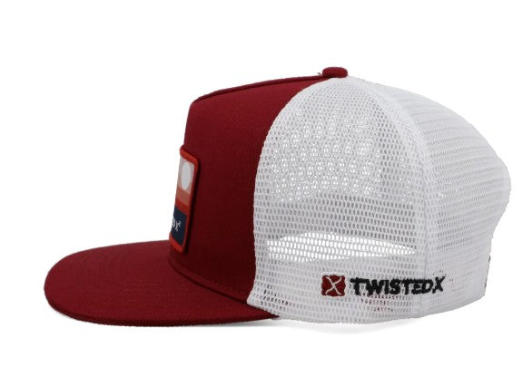 Twisted X Cap CAP007 in Red & White