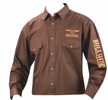 Bullhide Western Shirt in Brown WS-04