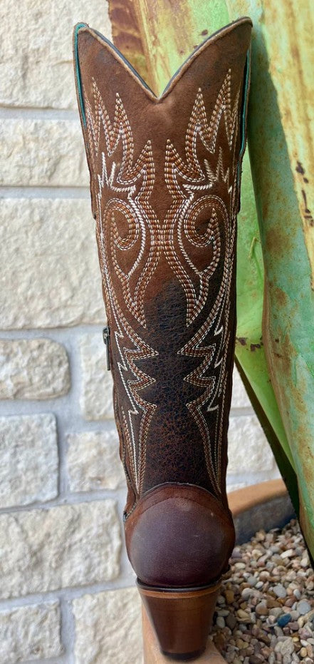 Corral Z5370 Ladies Western Embroidery Dark Brown Tall Cowboy Boots