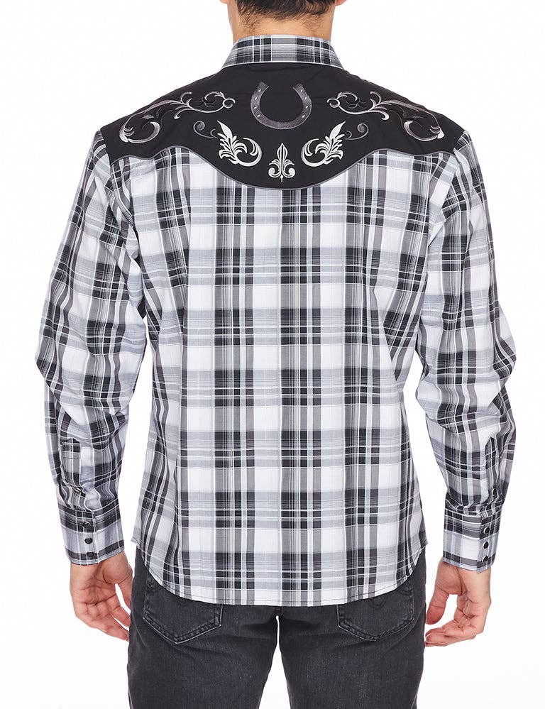 RODEO Clothing Men's Western Embroidery Cowboy Shirt PS500-529